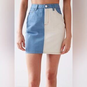 BDG Urban Outfitters Two-Tone Pencil Mini Skirt